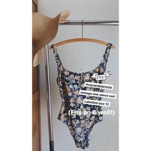 Vintage Oscar De La Renta One Piece Swimsuit